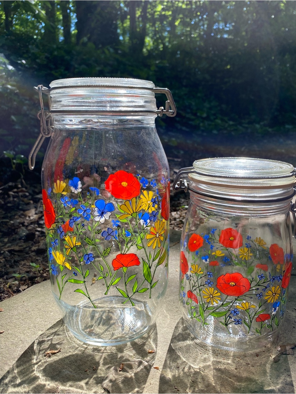 Vintage Glass Canisters